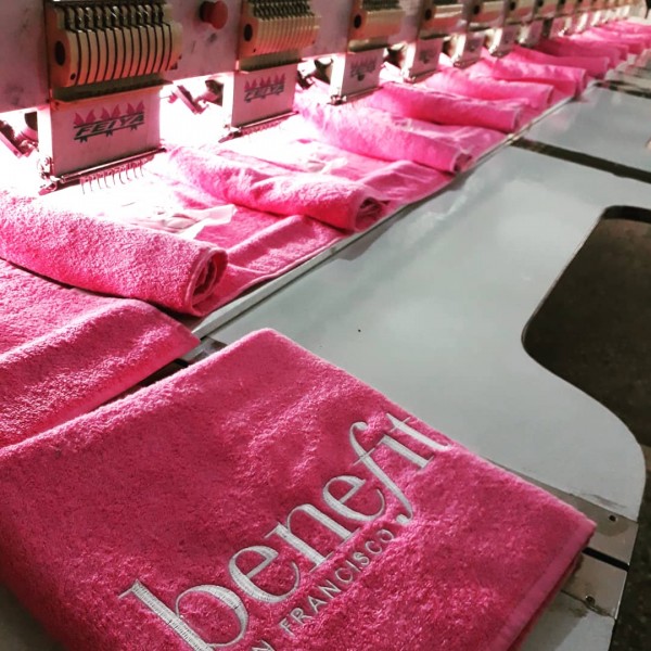 Güzellik merkezi havlu seti logo nakışlı özel imalat 